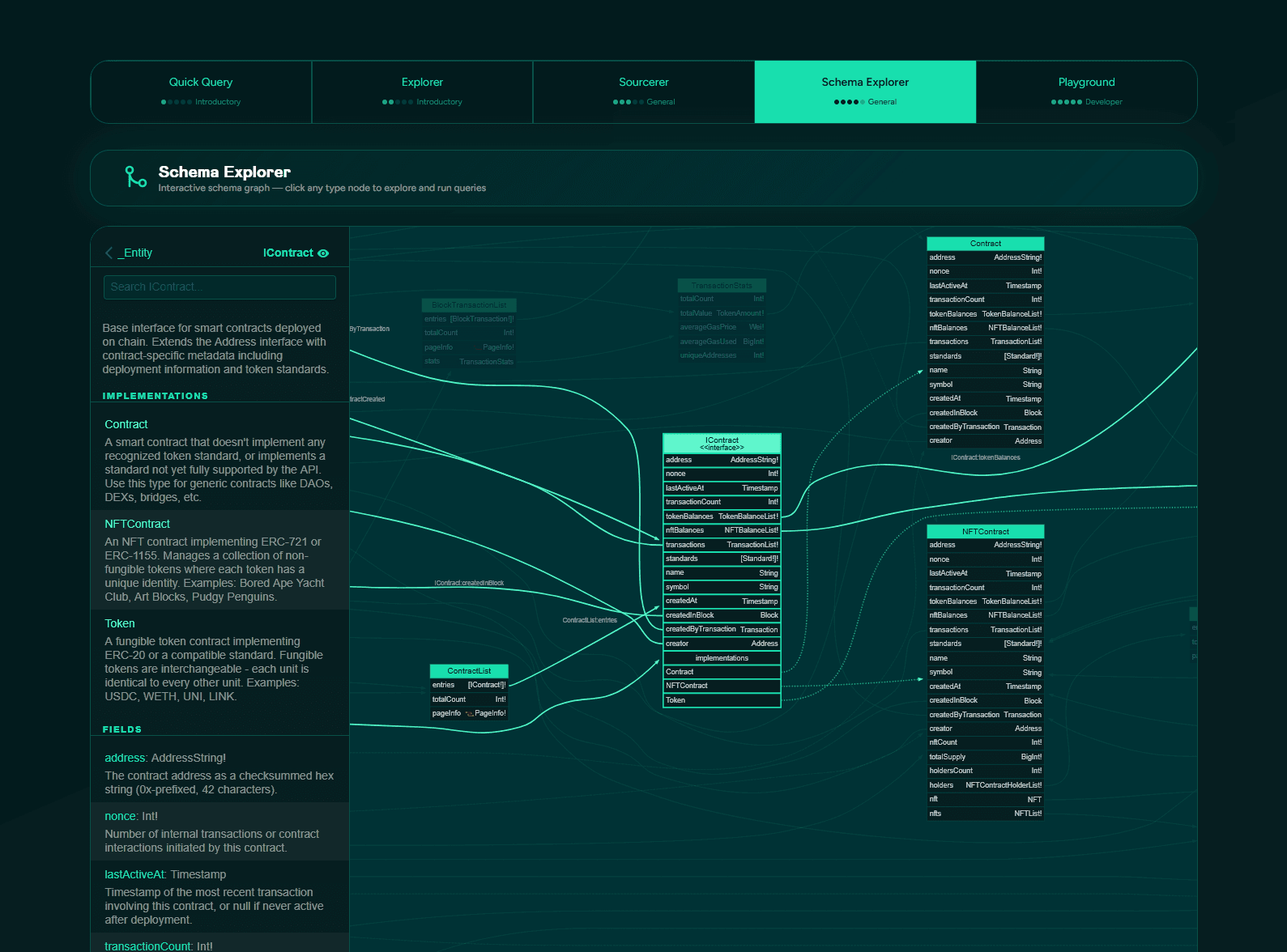 Schema Explorer — Interactive Graph