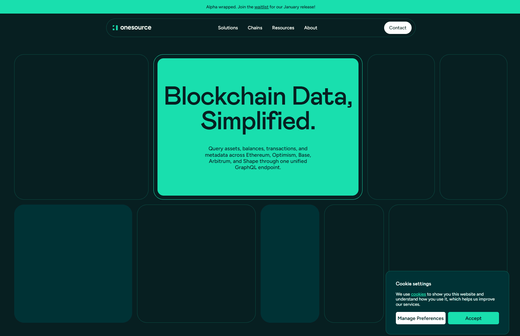 Homepage — Blockchain Data, Simplified